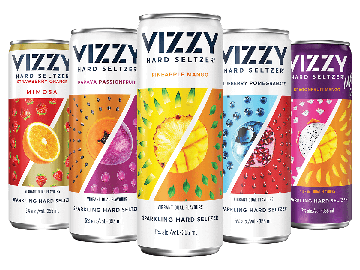 Vizzy lineup cans