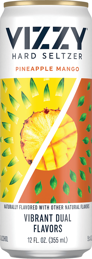 Vizzy Hard Seltzer Pineapple Mango 12oz Can Image