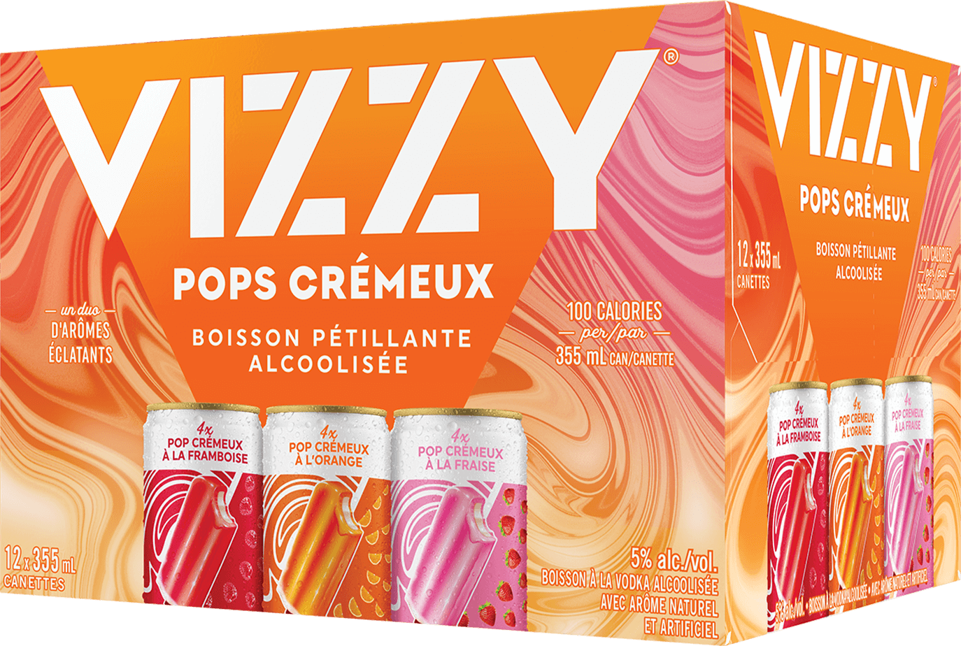 Caisse vizzy pop crémeux Vizzy Mixte 12oz